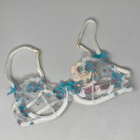 Agent Provocateur Bethanie White Blue Bra 34B NWT