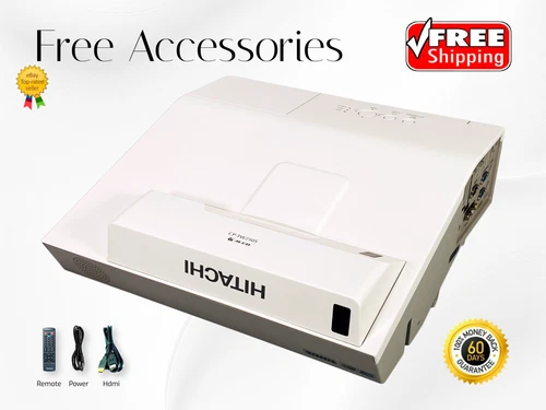 Hitachi CP-TW2505 3LCD Projector Ultra Short Throw 2700 Lumens 2160p Interactive