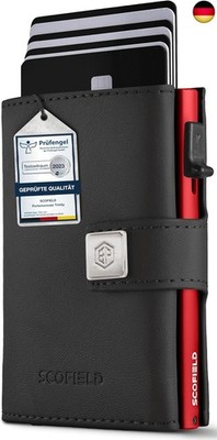 Trinity Premium Slim Wallet mit Münzfach I Wallets for Men I Kartenetui mit 