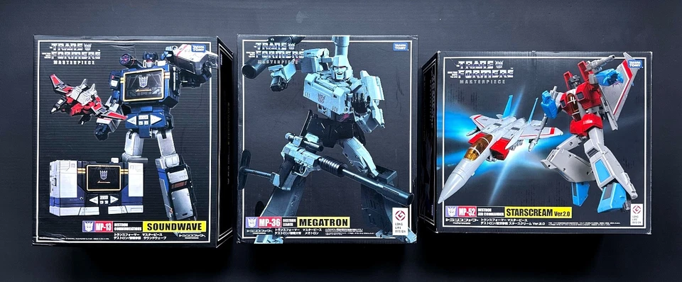 Juego de 3 figuras TRANSFORMERS Takara Tomy Masterpiece, SIN ABRIR, ¡NUEVO! — ¡Vendedor de Estados Unidos! Foto 3 de 4