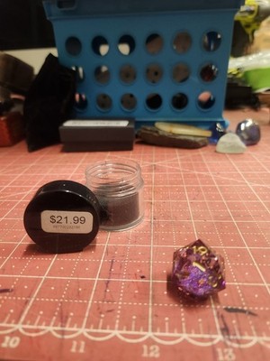 Fanroll Elixir Liquid Core D20 Dice: Aether Abstract - NEW (Individual Dice)