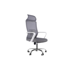 Home Office White Chair Ergonomic Desk Chair Mesh Computer Chair Lumbar Support