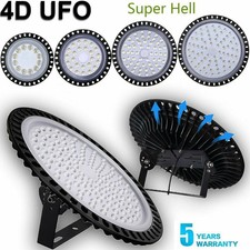 UFO 50W-500W LED High Bay Light Factory Warehouse Industry Shop Flood Lamp UK