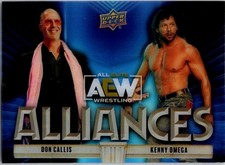 2023 Upper Deck AEW All Elite Wrestling Clear Cut ALLIANCES OMEGA/CALLIS