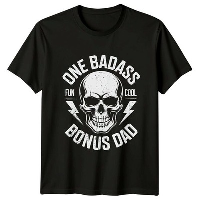 One Badass Fun Cool Bonus Herren T-Shirt Stiefvater Familie Vatertag Geschenk für Ihn