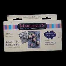 Marshall's Photo Oil Kit Coloring System Acid Free 5-1/2x2 Tubes Palette USA