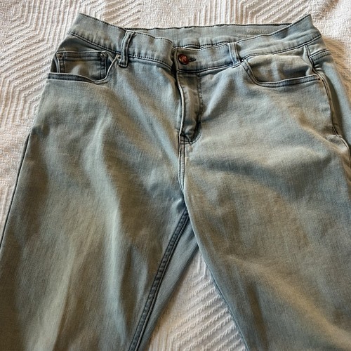 Mugsy Jeans Grands Herrenjeans 34 x 34 helle Waschung gerade Stretch Denim Hose gebraucht, in einwandfreiem Zustand