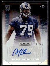 2014 Panini Rookies & Stars Longevity #137 Greg Robinson Sapphire SN 3301E