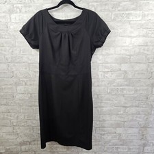The Limited Size 10 Business Black Fitted Side Zip Short Sleeve Little Dress