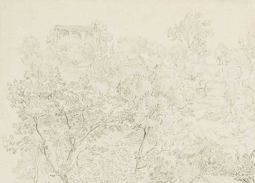 J. PEIPERS (1805-1878), Ein Weinberg bei Sorrent, 1834, Bleistift Romantik - Picture 4 of 7