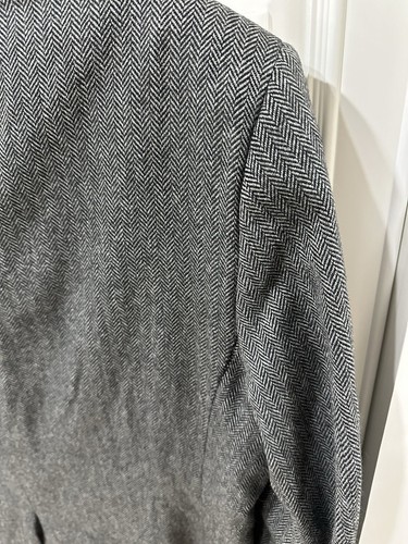 Hickey Freeman Men's 100% Cashmere Herringbone Sport Coat Blazer Jacket 46 Reg - Picture 8 of 20