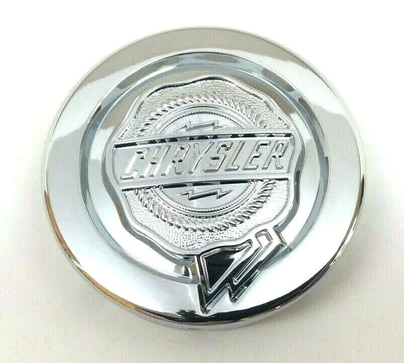 Tapa central de rueda Chrysler 300 Pacifica Town and Country logotipo cromado nuevo OEM Foto 2 de 4