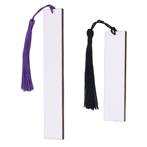 30Pcs Sublimation Bookmark Blank Heat Transfer Double Sided Bookmarks Tassel Set - Picture 3 of 12