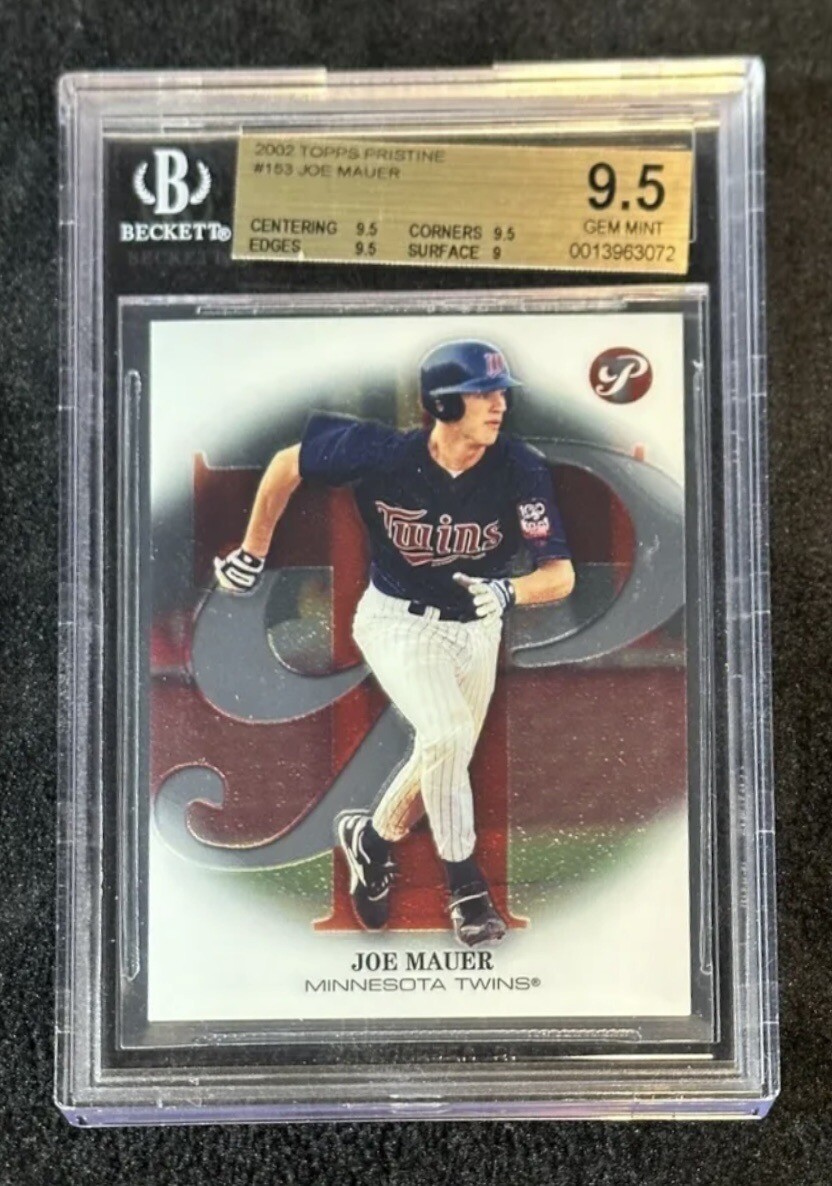 2002 Topps Pristine #153 JOE MAUER /799 BGS 9.5 - Minnesota Twins 