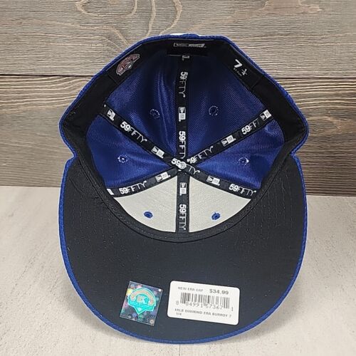 Burlington Royals Diamonds Hat Cap New Era Fitted Size 7 1/4 MiLB Baseball - Picture 13 of 18