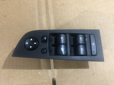 07-12 BMW 3-series E90 Front Left Driver Window Switch Black OEM  