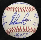 Nolan Ryan Signed Baseball Autograph HOF NY Mets 8 Career STATS Ryan Holo 1