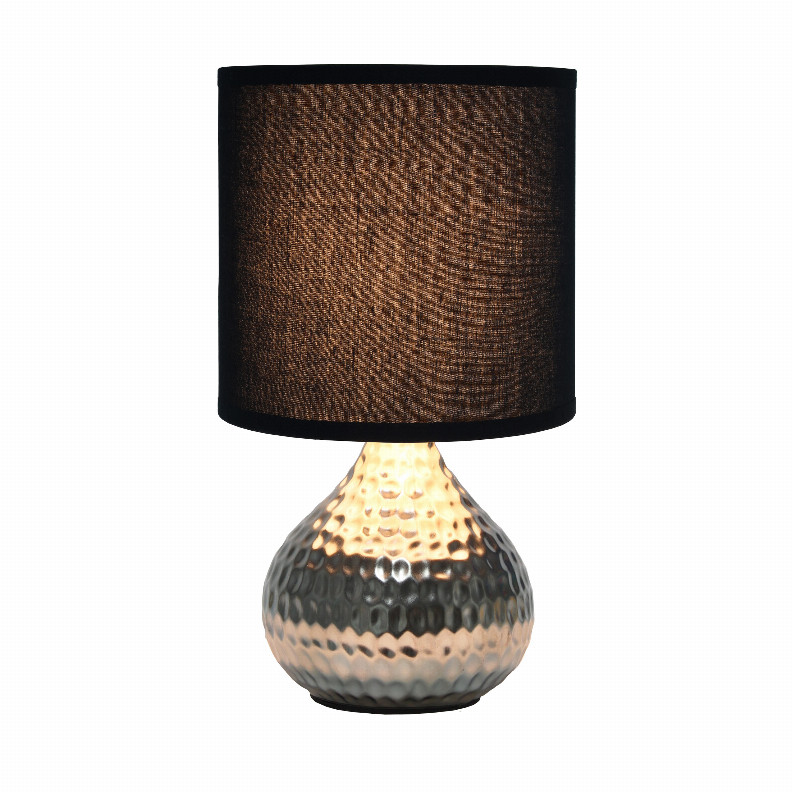 Простая конструкция Кованой капельной Мини-настольной лампы Silver2