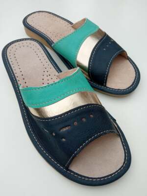 ladies leather slippers ebay