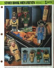 NEW 4 STORYBOOK ORNAMENTS ANNIE'S PLASTIC CANVAS PATTERN INSTRUCTIONS