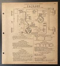 1934 Packard Models 1107 1108 1934 Pierce Arrow 836-a Auto Electrical Schematic