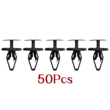 50 Pcs Fender Liner Clip Cowl Vent Retainer Push in Fastener Pin for Ford