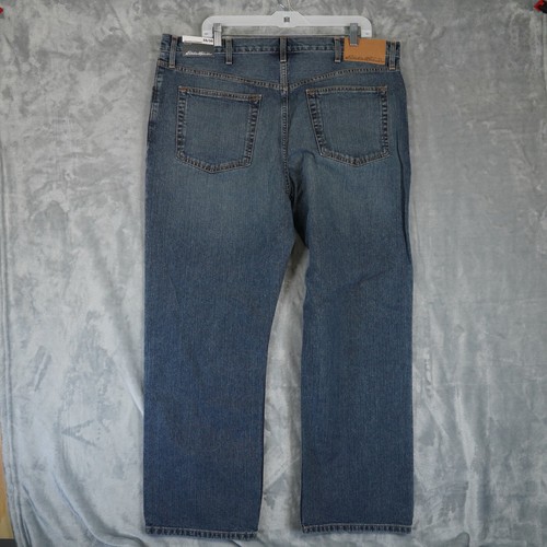 Eddie Bauer Jeans Mens 40x28 (Tag 38x30) Relaxed Fit Dark Wash Work Casual 0319 - Picture 5 of 10