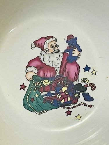 Vintage Look GEI Design Weihnachten Santa Servierschale 9,5" Gemüseseite gebraucht - Bild 2 von 5