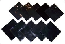 Lot of 10 Microfiber Cleaning Cloth Black Lens TV Glass Individually Wrapped 