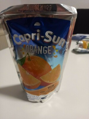 Capri Sun Orange Plastikstrohalm MHD 05.22