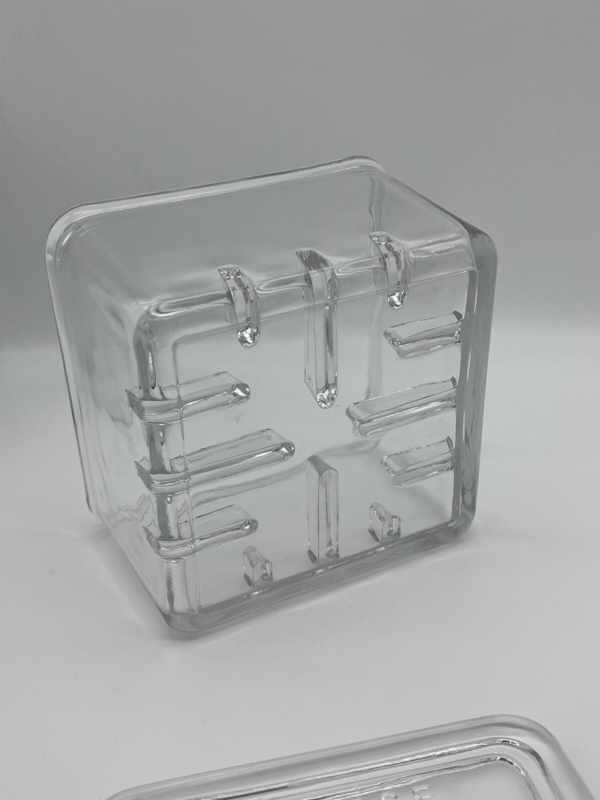 Vintage Square Glass Cheese Preserver Refrigerator Dish 5.25" eBay
