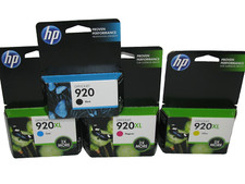 NEW HP 920 Black + 920XL HY Color Ink Genuine Cartridges Expired 2013