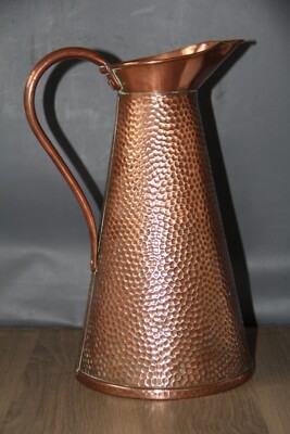 Antiker großer massiver Kupferkrug von Joeseph Sankey & Sons. Made in England