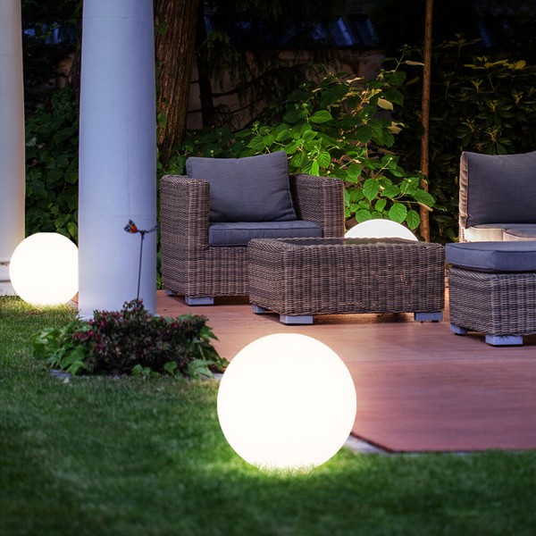 Steckleuchte Solarkugel AußEnlampe Gartenleuchte Erdspieß H 62 Cm Led 2Er Set-image