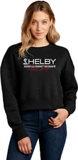 Shelby Cobra Strip Womens Crop Sweatshirt