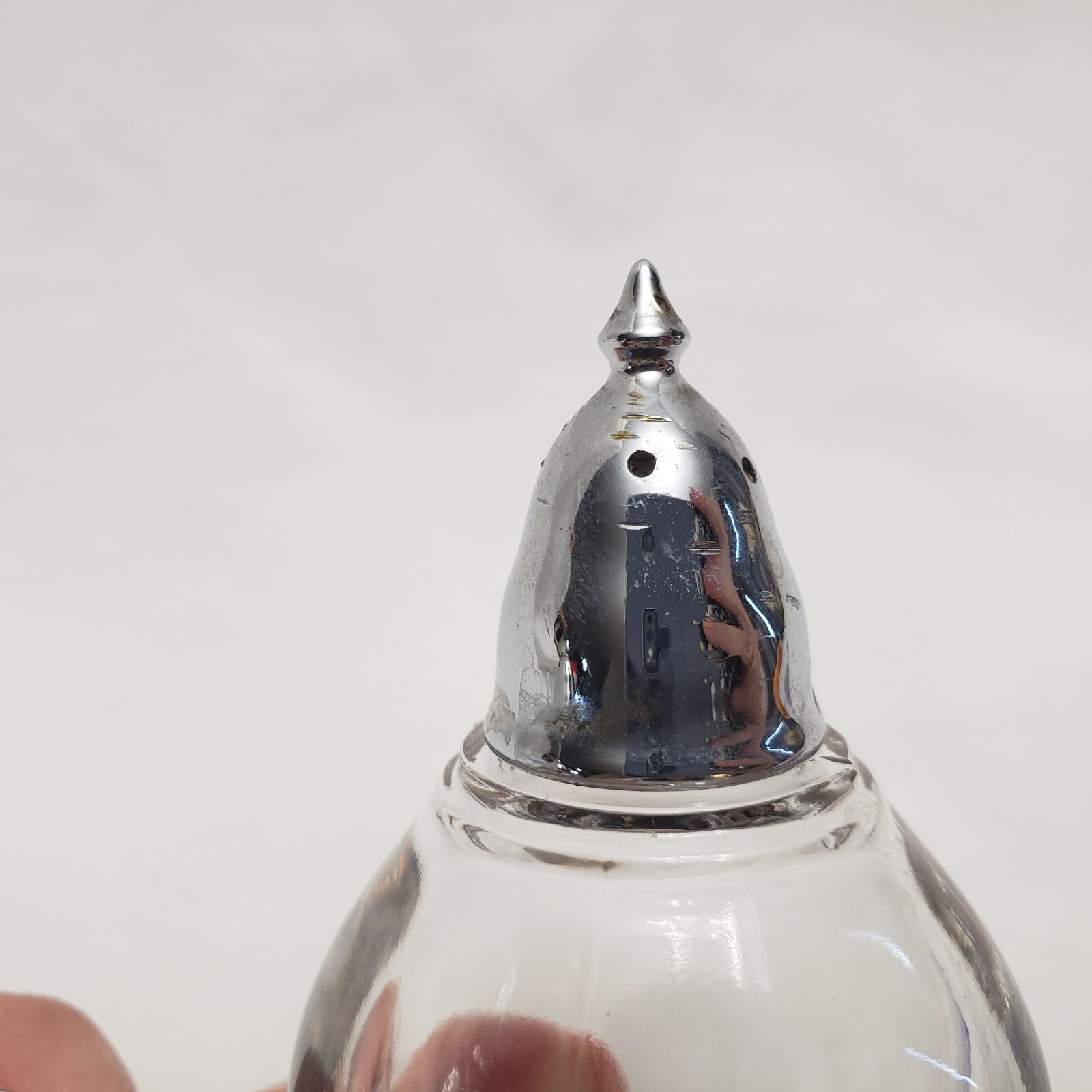 Imperial Candlewick Glass Hobnail Salt and Pepper Shakers Metal Lids eBay