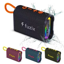AquaBeat Mini Portable Waterproof Bluetooth Speaker TWS RGB MicroSD USB 