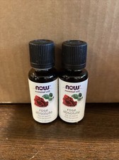 2 x Bottles NOW FOODS 100 Pure  Natural Essential Oil 1 oz FRESH Made In USA