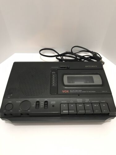 Optimus CTR-117, Voice Activated Cassette Tape Player Recorder Works For Parts