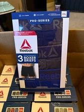 (3 pack) Reebok Pro Series Performance Boxer Briefs 2XL Regular Length