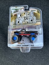 Chevy Silverado 1987 Greenlight Kings of Crunch carrocería cuadrada Black Knight Chase