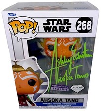 ASHLEY ECKSTEIN Signed Diamond AHSOKA FUNKO POP Star Wars Autograph JSA COA Cert