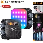 K&F CONCEPT Portable RGB Video Light 360° Full Color LED Camera Light for Selfie