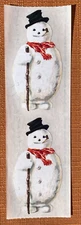 Gifted Line John Grossman Stickers Victorian Snowman Winter Christmas - Lot of 2
