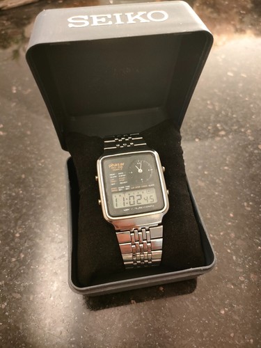 1970s Vintage Very Rare Seiko Pulsar Digi-Ana Alarm Chronograph Digital Analog - 第 1/21 張圖片