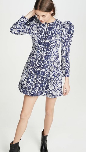 ULLA JOHNSON Wren Denim Style Mini Dress Size US 2 NEW with Tags PS200110 $445US - 第 1/7 張圖片