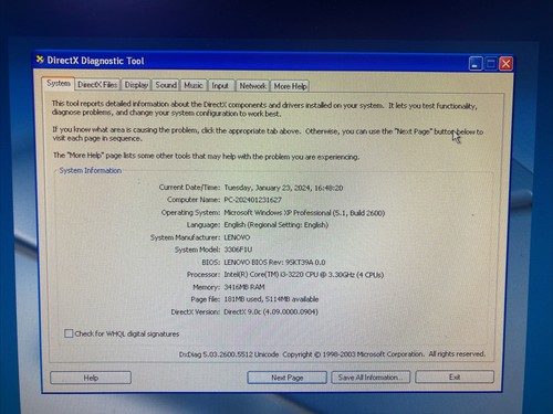 Lenovo ThinkCentre M82 SFF i3-3220/4GB RAM 500GB Windows XP sp3 (9 pin serial) - Picture 11 of 14