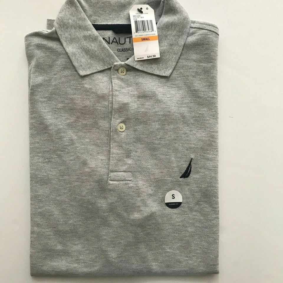 Новый с Ярлыками Nautica мужской все хлопок классический крой коротким рукавом производительности палубы рубашка-поло - Изображение 4 из 4