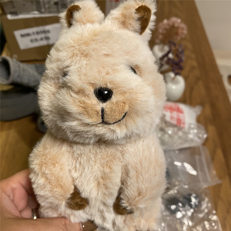 Quokka様 Cute Vivid Quokka Plush Toys Brown Animal Stuffed Doll Kids