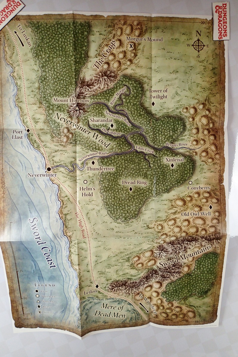 Dungeons and Dragons Neverwinter Promo Poster Sword Coast Map 36 